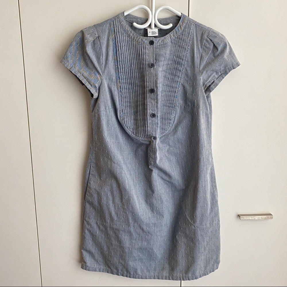 Urban Outfitters Blue Diamond Pattern Tunic Shirt Dress